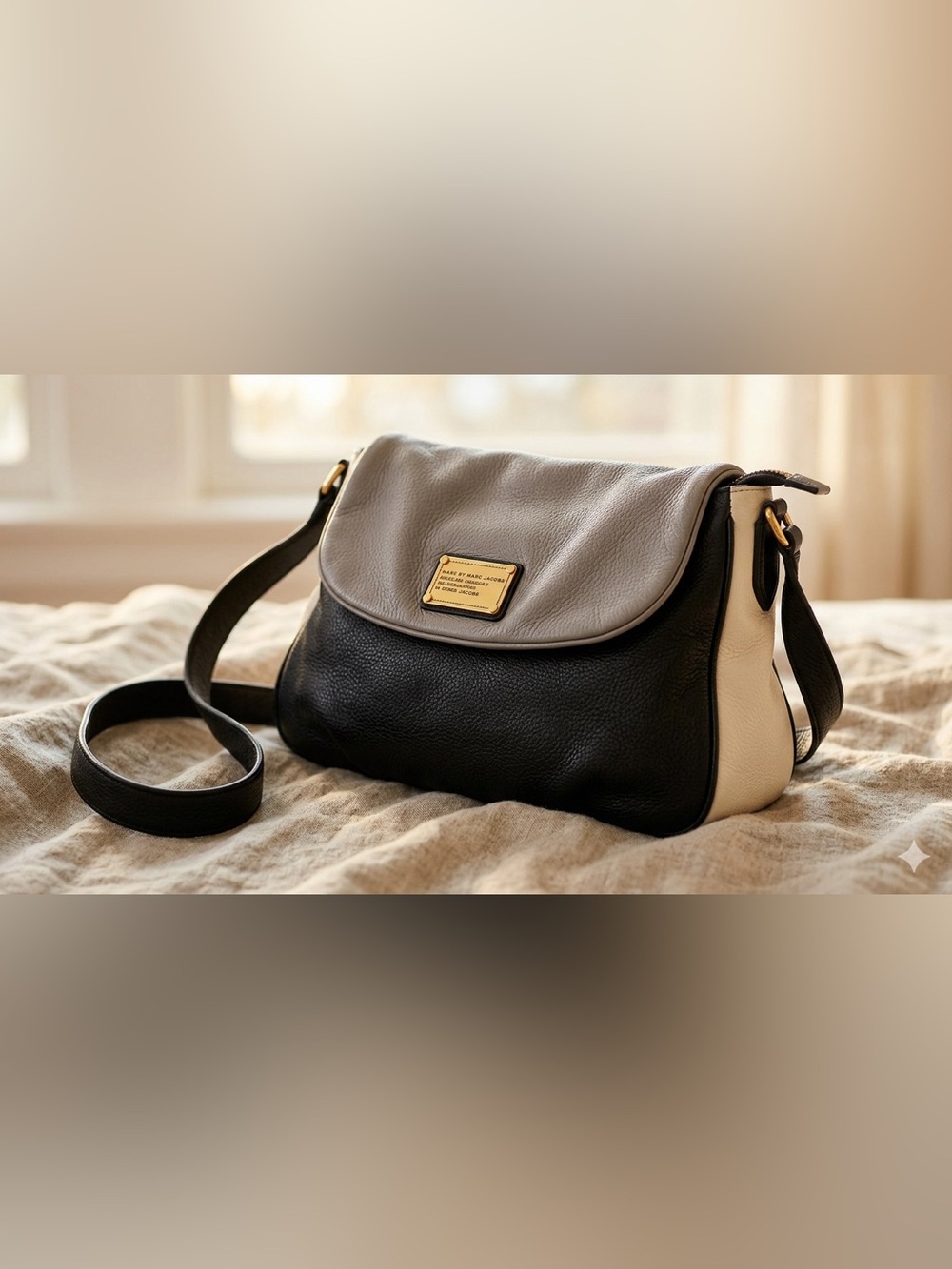 Vintage Marc by Marc Jacobs Pebble Leather Colorblock Crossbody Bag